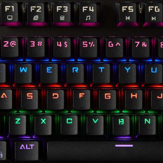Nedis GKBD400BKUS Gaming Μηχανικό Πληκτρολόγιο με RGB φωτισμό (International English)