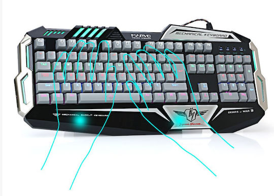 Marvo KG910 Gaming Mechanical Keyboard with Illuminated Keys (English US)