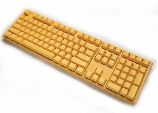 Ducky One 3 Gaming Μηχανικό Πληκτρολόγιο με Cherry MX Speed Silver διακόπτες και RGB φωτισμό (Αγγλικό US) Κίτρινο