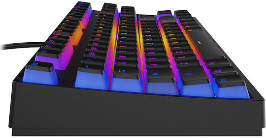 Krux Atax Pro RGB Gaming Μηχανικό Πληκτρολόγιο Tenkeyless με Outemu Black διακόπτες και RGB φωτισμό (Αγγλικό US)