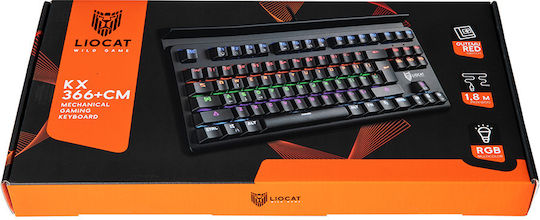 Liocat KX 365 CM Gaming Mechanische Tastatur mit Benutzerdefiniert Blau Schaltern und RGB-Beleuchtung (Englisch US)