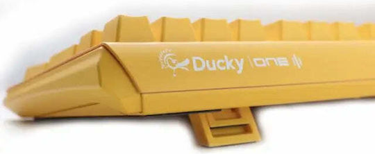 Ducky One 3 Gaming Μηχανικό Πληκτρολόγιο με Cherry MX Clear διακόπτες και RGB φωτισμό (Αγγλικό US) Κίτρινο