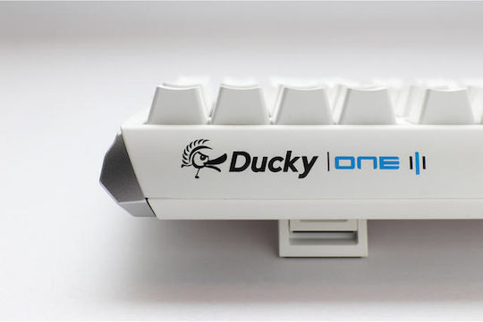 Ducky One 3 Classic Gaming Mechanical Keyboard with Cherry MX Blue switches and RGB lighting (English US) White