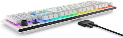 Dell Alienware Tri-Mode AW920K Wireless Gaming Mechanical Keyboard with Cherry MX Red switches and RGB lighting (English US) Lunar Light