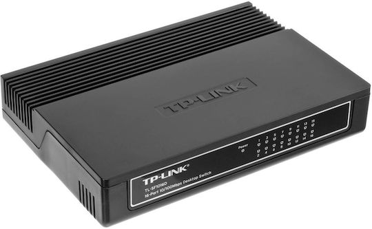 TP-LINK TL-SF1016D v1 Unmanaged L2 Switch με 16 Θύρες Ethernet