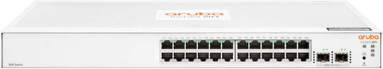 HP Aruba Instant On 1830 Managed L2 Switch with 24 Gigabit (1Gbps) Ethernet Ports and 2 SFP Ports
