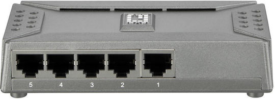 Level One FSW-0508TX Unmanaged L2 PoE Switch με 5 Θύρες Ethernet