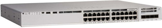 Cisco Catalyst C9200L-24T-4X-E Managed L2 Switch with 24 Ethernet Ports