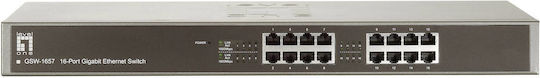 Level One GSW-1657 v1 Неуправляем L2 Switch с 16 Портове Гигабитови (1Gbps) Ethernet и 16 SFP Портове