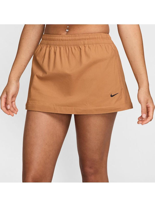 Sportswear Midi Rock Braun