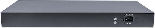 Intellinet 561341 Gigabit Ethernet PoE+ Web-Managed Switch Verwaltet L2 PoE+ Switch mit 16 Ports Gigabit (1Gbps) Ethernet und 2 SFP Ports