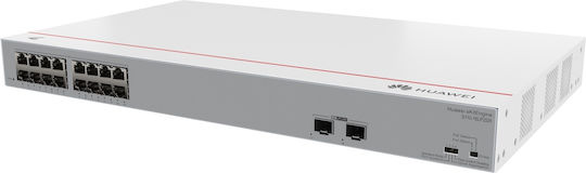 Huawei S110-16LP2SR Unmanaged L2 PoE Switch με 16 Θύρες Gigabit (1Gbps) Ethernet και 2 SFP Θύρες