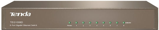 Tenda TEG1008D Unmanaged L2 Switch with 8 Gigabit (1Gbps) Ethernet Ports