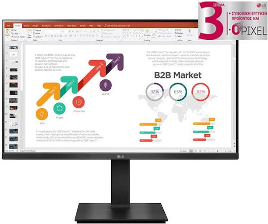 LG 27BP45YP IPS Monitor 27" FHD 1920x1080 με Χρόνο Απόκρισης 5ms GTG