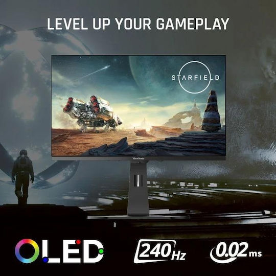 Viewsonic XG272-2K-OLED OLED HDR Spiele-Monitor 27" QHD 2560x1440 240Hz mit Reaktionszeit 0.02ms GTG