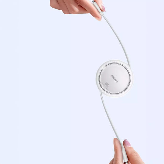 Baseus Free2Draw Retractable USB 2.0 Cable USB-C Male - USB-C 100W PD White 1m P10364500211-00