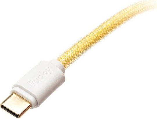 Ducky Premicord Spiral USB 2.0 Cable USB-C male - USB-A Μωβ 1.75m DACOC2-AFT1