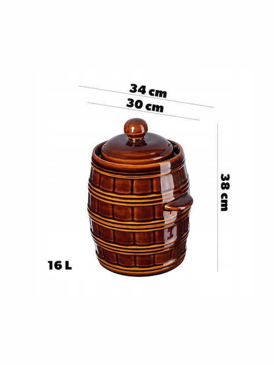 Kadax Oală Rotundă Ceramică 16lt 1buc