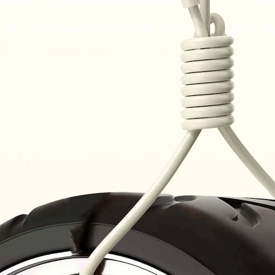 Dudao Редовна USB 2.0 Кабел USB-C мъжки - USB-A мъжки Бежов 1м