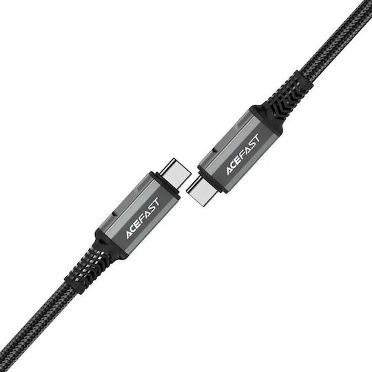 Acefast USB 4 Video Cable USB-C Male - USB-C 240W PD Black 1m PD3.1