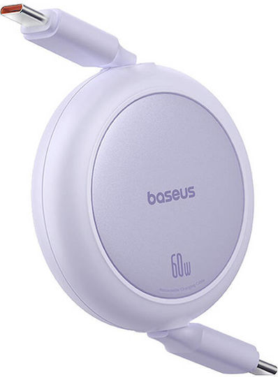 Baseus Mini USB 2.0 Kabel USB-C männlich - USB-C 60W PD Lila 1m P10364500511-01