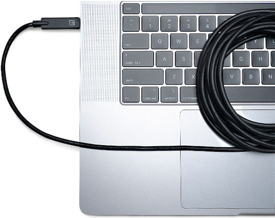 Tether Tools TetherPro Ъгъл (90°) / Редовен USB 2.0 Кабел USB-C Мъжки - USB-C 60W Черен 4.6м TET-CUC15RT-BLK