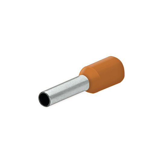SAS Insulated Wire Ferrule Terminal 4mm² Orange 100pcs AK-AK-077