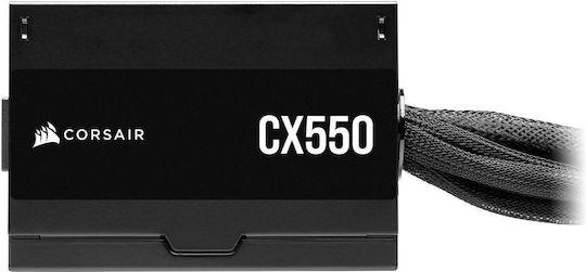 Corsair CX Series CX550 550W Μαύρο Τροφοδοτικό Υπολογιστή Full Wired 80 Plus Bronze