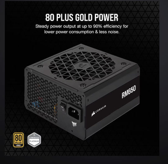 Corsair RM Series RM650 120mm 650W Schwarz Computer-Netzteil Vollständig modular 80 Plus Gold