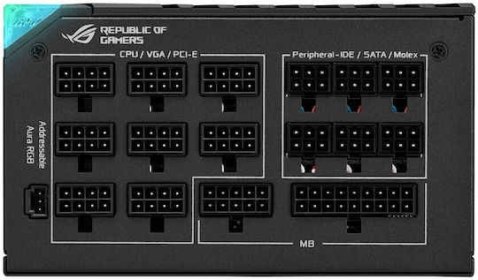 Asus ROG-THOR-1200P2-GAMING 1200W Schwarz Computer-Netzteil Vollständig modular 80 Plus Platin