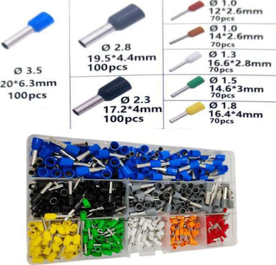 Insulated Wire Ferrule Terminal 650pcs W12082