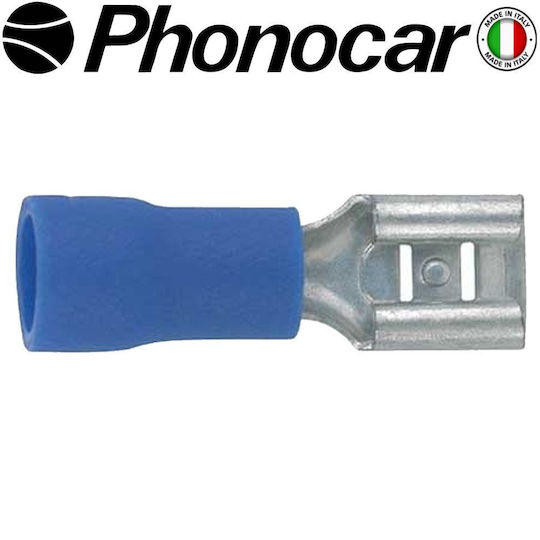 Phonocar Terminale electrice cu sertar cu izolație Albastru (04.513) în set de 100buc