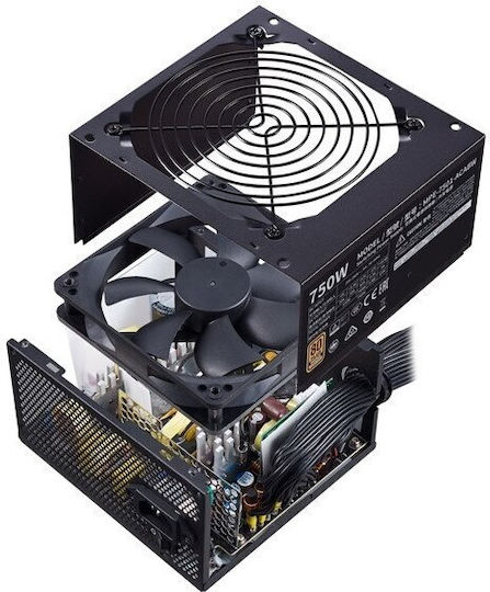 CoolerMaster MWE 750 Bronze rev. 2.0 750W Black Computer Power Supply Full Wired 80 Plus Bronze