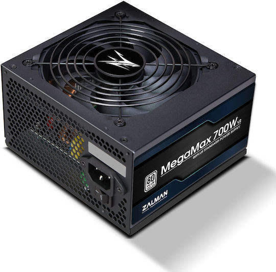Zalman MegaMax ZM700-TXII 700W Black Computer Power Supply Full Wired 80 Plus Standard
