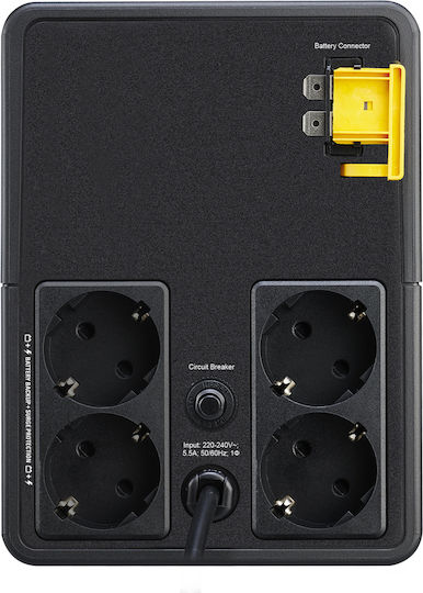 APC Easy UPS BVX Line-Interactive 1200VA 650W με 4 Schuko Πρίζες