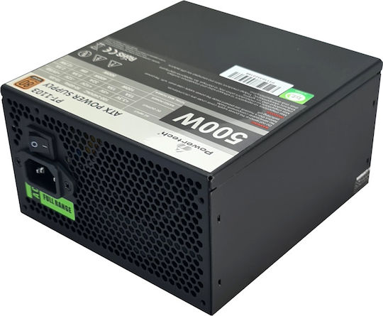 Powertech PT-1103 500W Black Computer Power Supply Full Wired 80 Plus Bronze