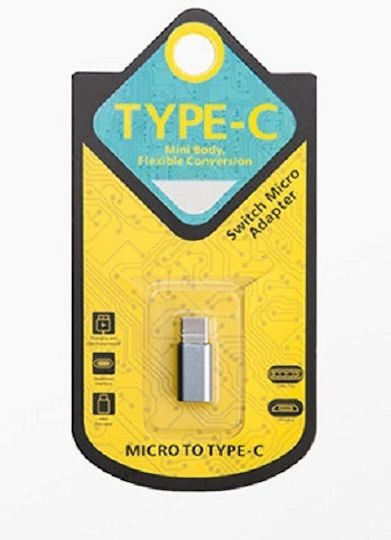 Θηλυκό Μετατροπέας USB-C / micro USB male σε USB-C / micro USB female 1τμχ