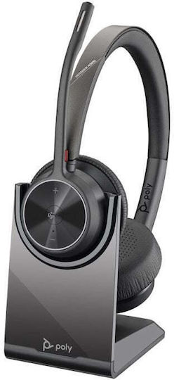 Plantronics Voyager 4320 UC with Charge Stand Wireless On Ear Multimedia Headsets with Microphone and Bluetooth USB-A Connectivity