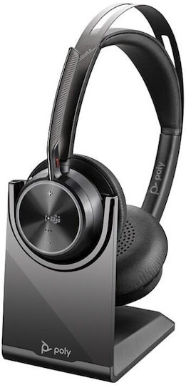 Plantronics Voyager 4320 UC with Charge Stand Wireless On Ear Multimedia Headsets with Microphone and Bluetooth USB-A Connectivity