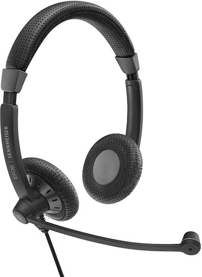 Sennheiser SC 75 USB MS On Ear Multimedia Ακουστικά με μικρόφωνο και σύνδεση 3.5mm Jack / USB-A