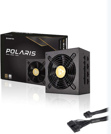 Chieftec Polaris 650W Μαύρο Τροφοδοτικό Υπολογιστή Full Modular 80 Plus Gold