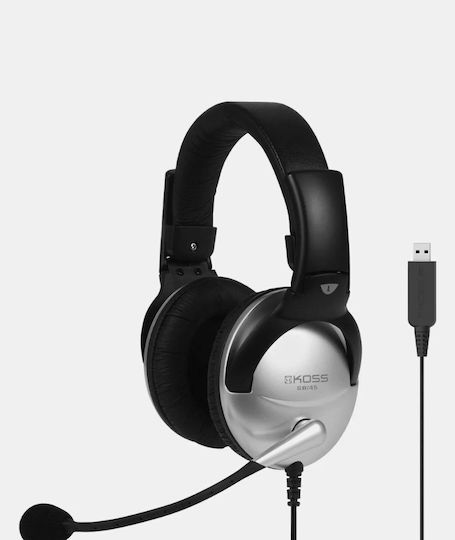 Koss SB45 Auf dem Ohr Multimedia-Headsets mit Mikrofon und Verbindung USB-A in Schwarz Farbe
