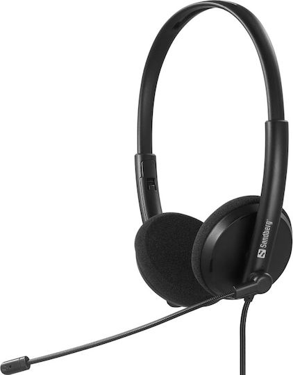 Sandberg Office On Ear Căști Multimedia cu microfon și conexiune USB-C