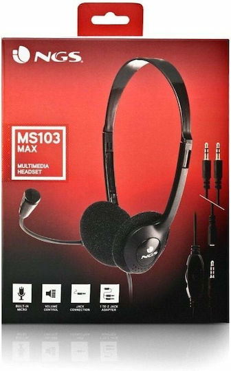 NGS MS103MAX On Ear Multimedia Ακουστικά με μικρόφωνο και σύνδεση 3.5mm Jack