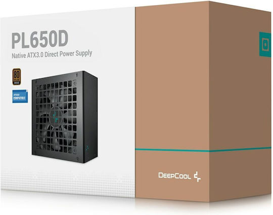 Deepcool PL650D 650W Μαύρο Τροφοδοτικό Υπολογιστή Full Wired 80 Plus Bronze