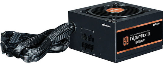 Zalman GigaMax III 850W Black Computer Power Supply Full Wired 80 Plus Bronze