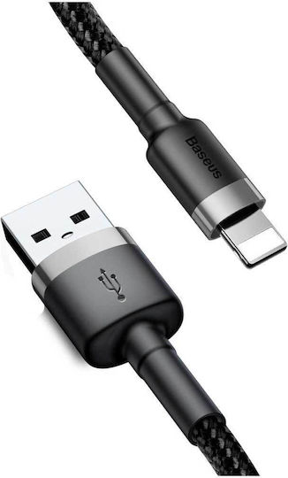 Baseus Cafule Braided USB 2.0 Cable USB-C male - USB-A 18W Μαύρο 3m CATKLF-UG1