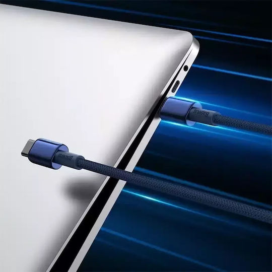Baseus Tungsten USB 2.0 Kabel USB-C männlich - USB-C 100W PD Blau 1m P10319800321-03