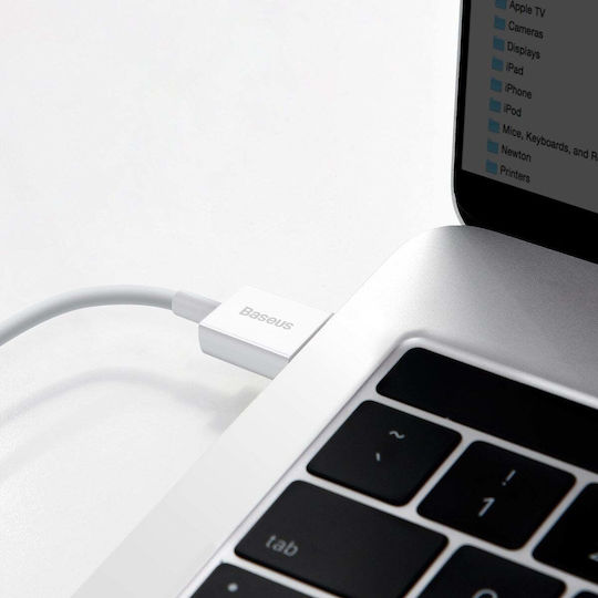 Baseus Superior Series USB 2.0 Kabel USB-C männlich - USB-A 66W PD Weiß 1m CATYS-02