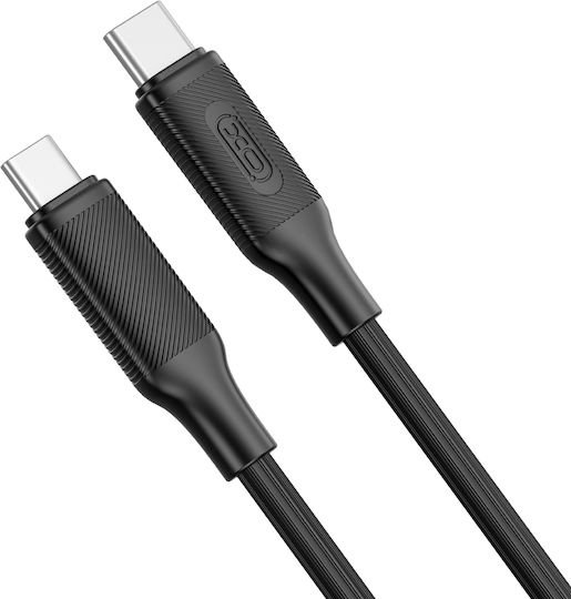 XO Nb-q265b USB 2.0 Cable USB-C Male - USB-C 60W PD Black 1m 16.005.0307